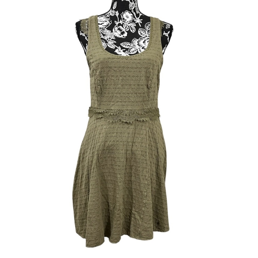 Free People Olive Textured Mini Dress‎
